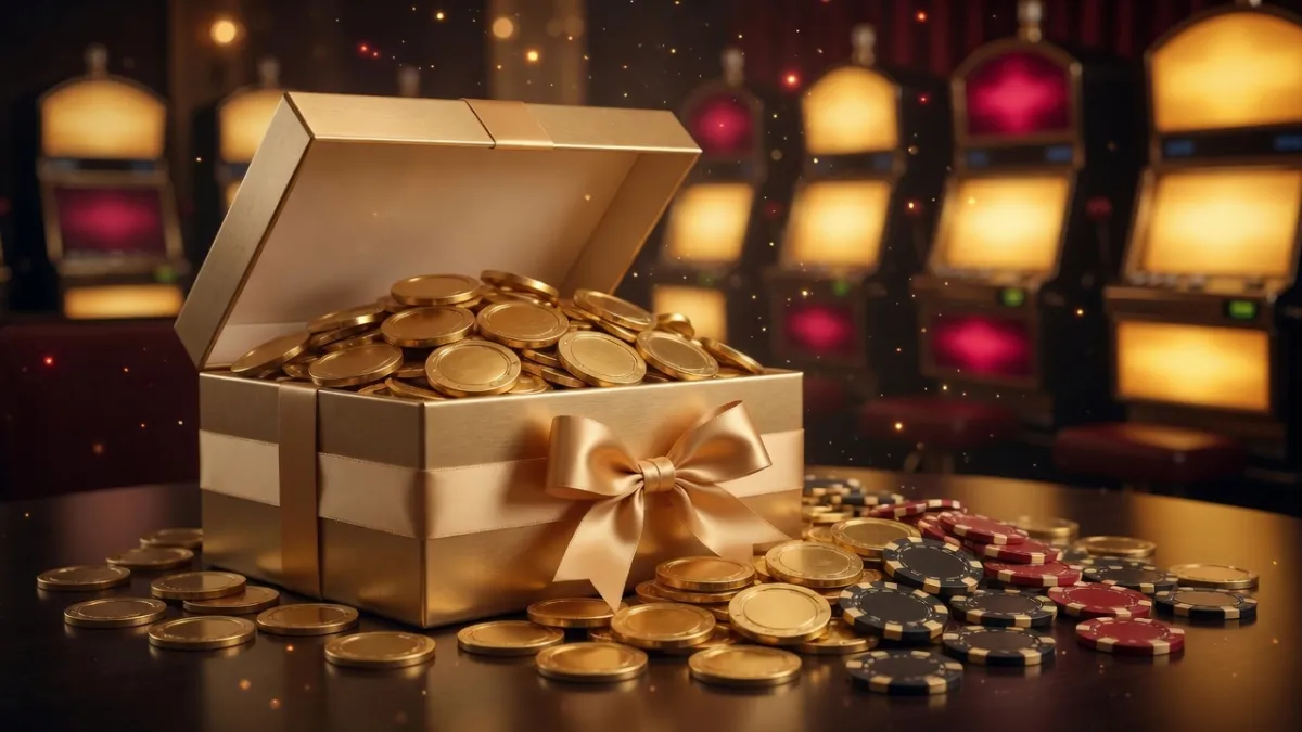 Zlaté mince a třpytivé světlo – bonus v online kasinu